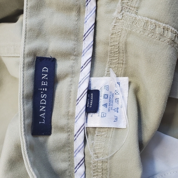 Lands End Womens 12 P khaki pants - Picture 6 of 10